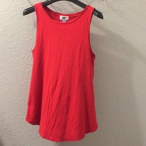 Old navy red flowy tank top
